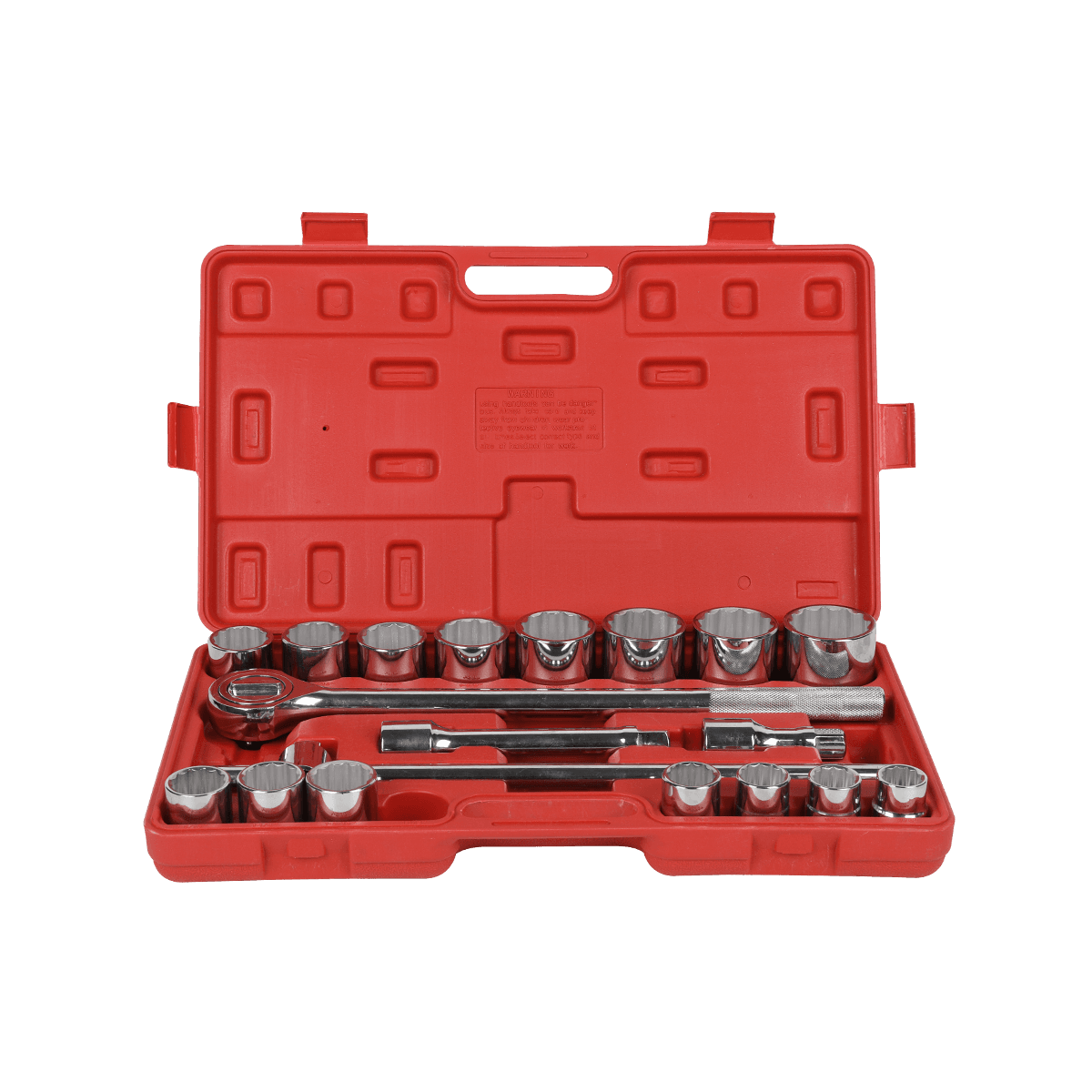 21 Pcs Heavy Duty Hand Auto Mechanics Spanner Wrench 3/4' Socket Set For Car Truck Repair With Blow Case