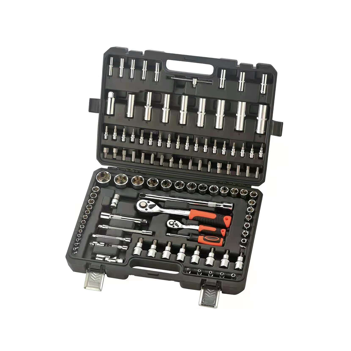 110 Pieces Combination Spanner Socket Set Wrench Socket Kit For Car Repair