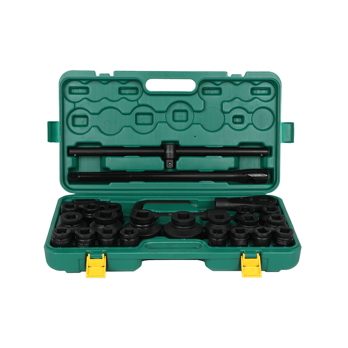 26 Pieces Multi Function Car Repair Hand Tool 3/4' Phosphating Deep Impact Socket Wrench Set Heavy Duty Truck Tools Set