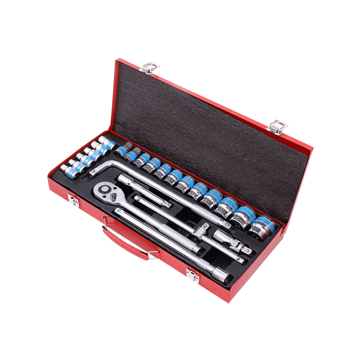 24 Pcs Ratchet Handle Socket Set Hand Tool Set For Car Repair