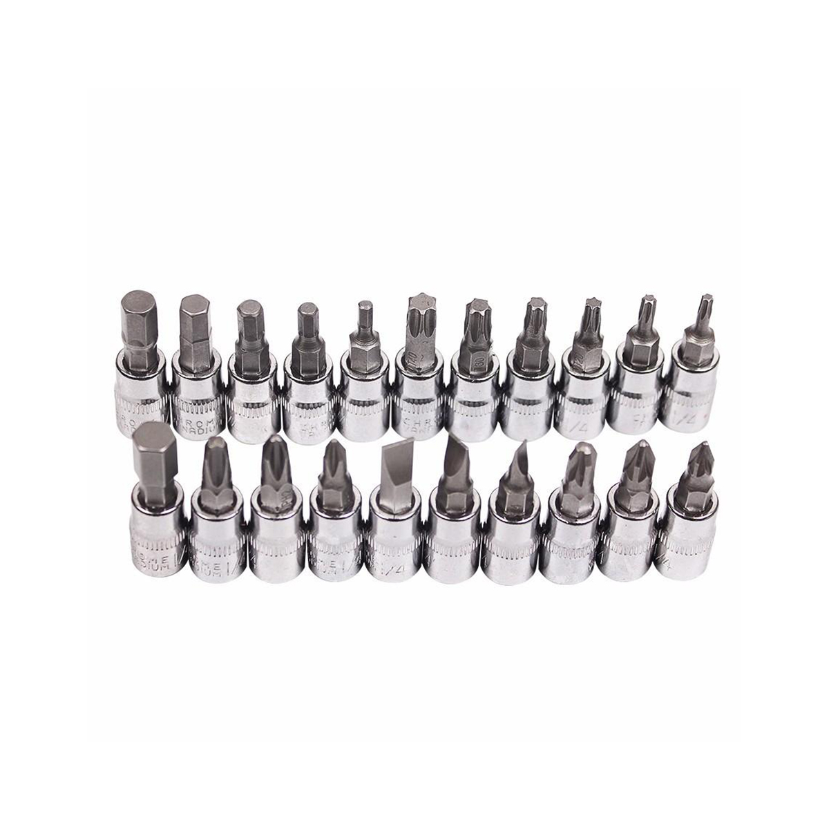 46pcs 1/4' dr Crv Steel Metric Car Repairing Toolbox Socket Wrench Tools Set With Ratchet Handle