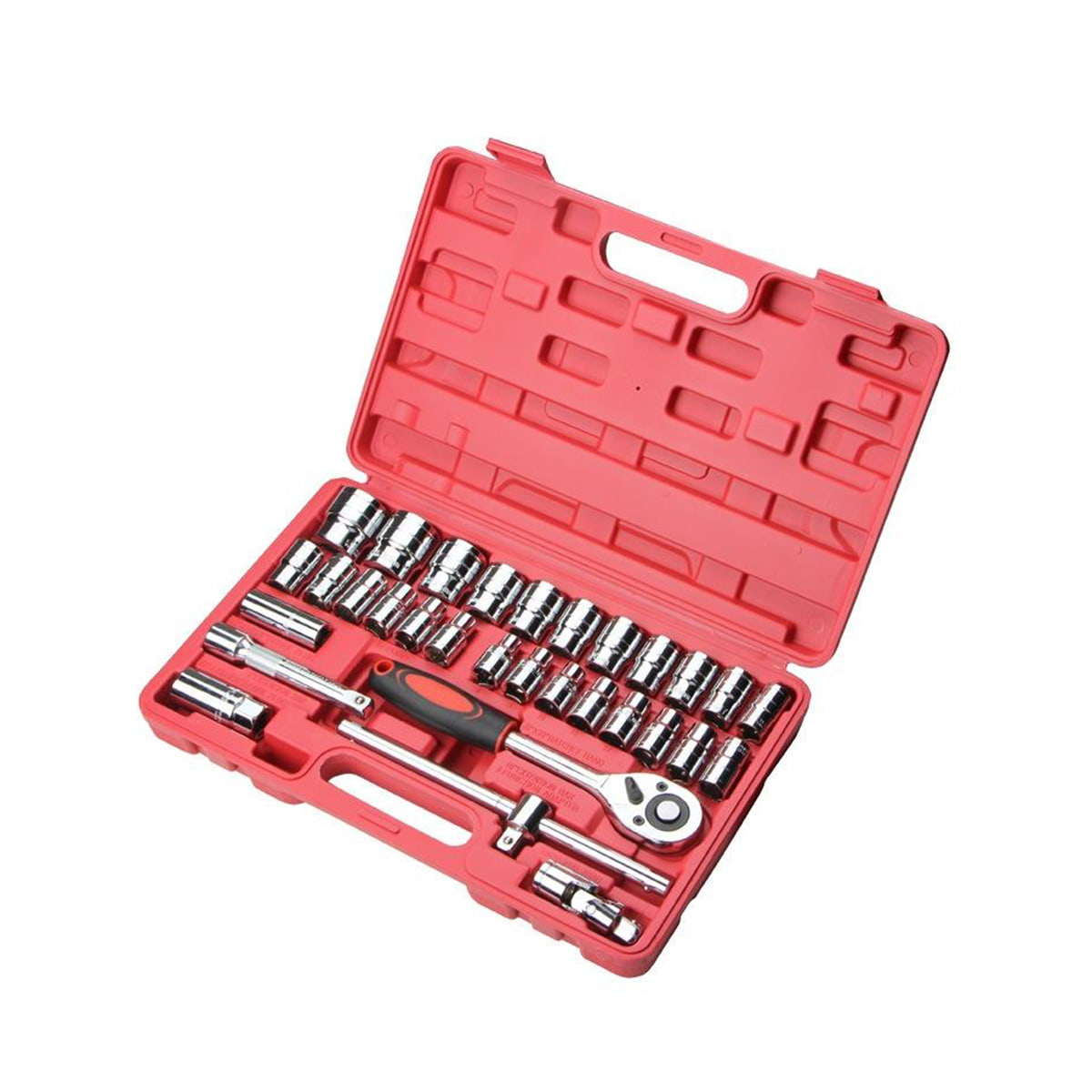 32pcs 1/2 In.  Drive Metric Impact Socket Wrench Set Automobile Box Hand Tool  Auto Repair Tools Set