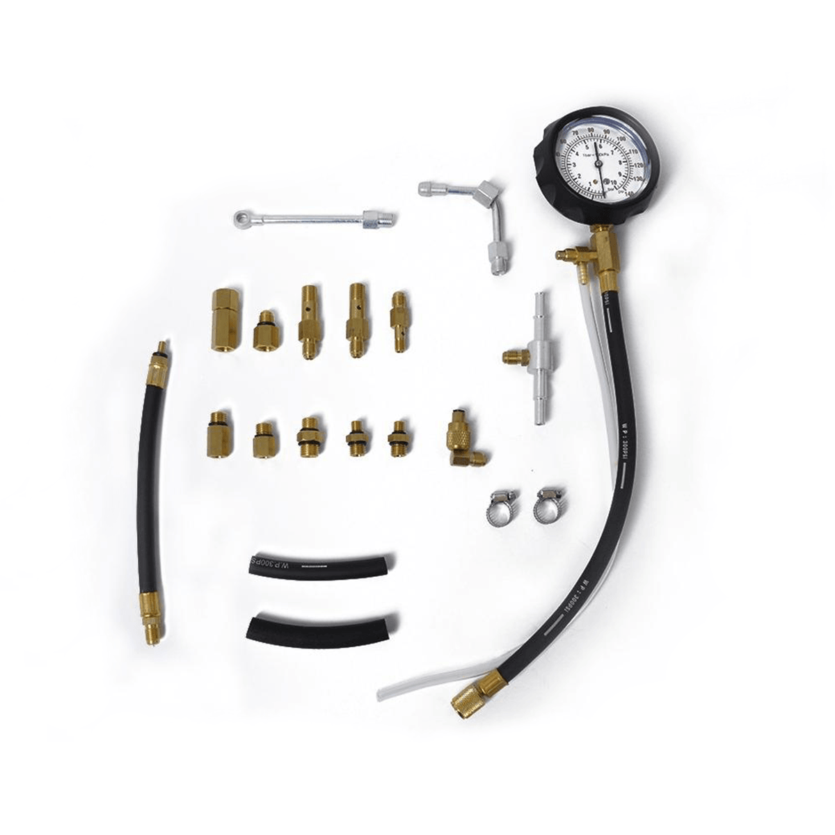 TU-114 Auto Fuel Pressure Tester Full Set Engine Service Tool Multi-port Fuel Injection Pressure Test Kit