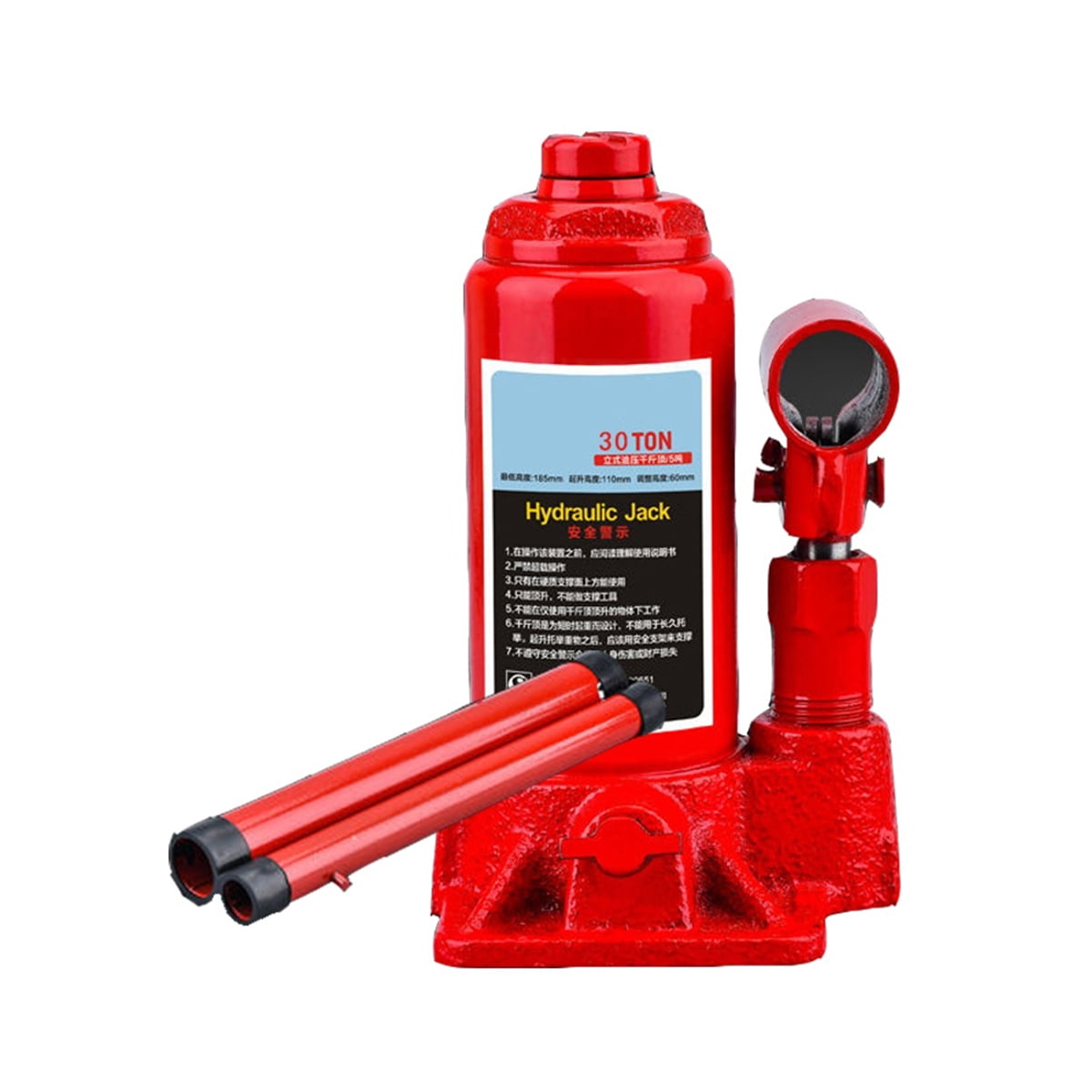 30 Ton Universal Telescoping Mini Heavy Portable Manual Hydraulic Bottle Jack For Car