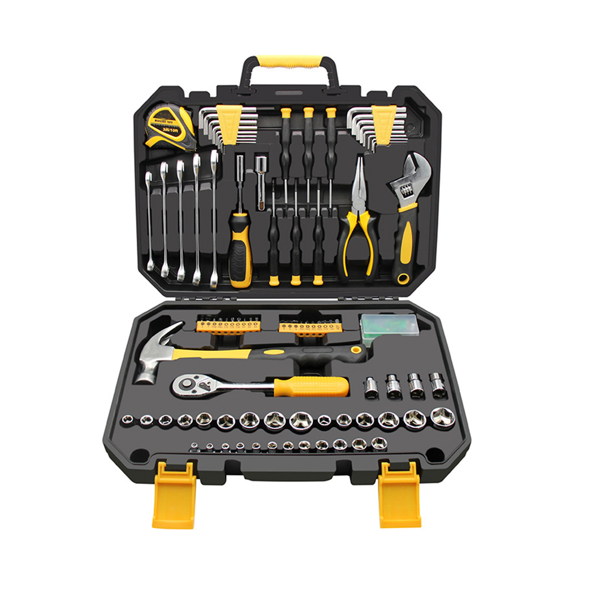 127 Pieces Socket Wrench Tool Set Household Hand Tools Kit