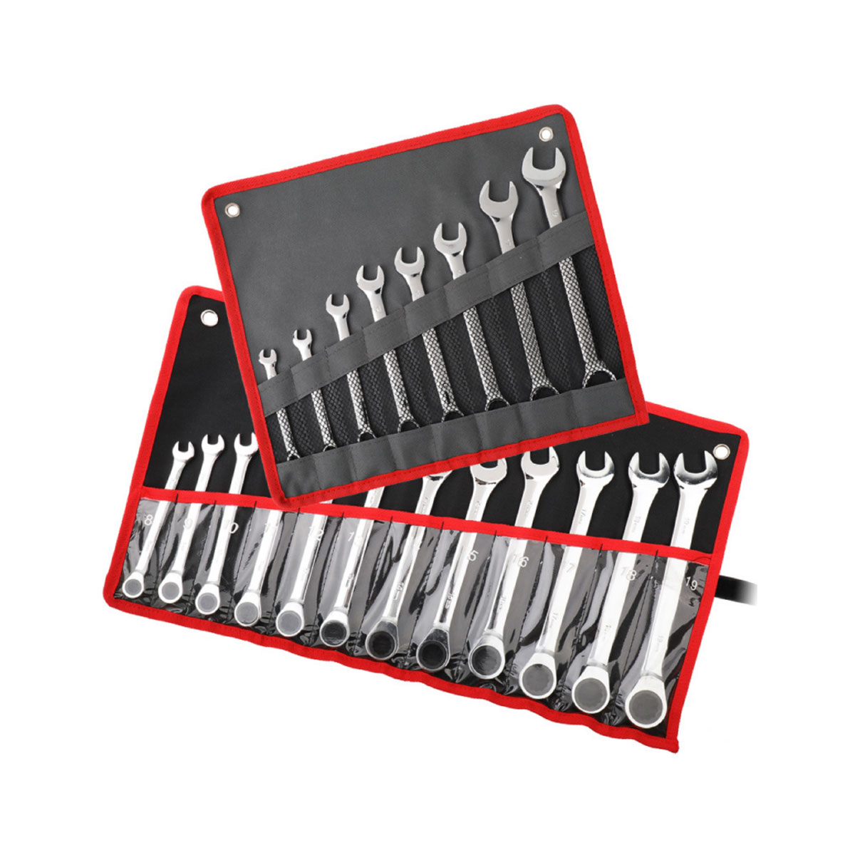 Repair Tools Combination Carbon Steel Single Open End Ring Spanner Wrench Set